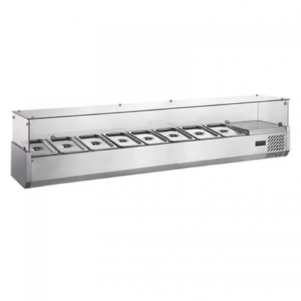 Refrigerated Counter Top Salad Bar Showcase 8x1/3GN